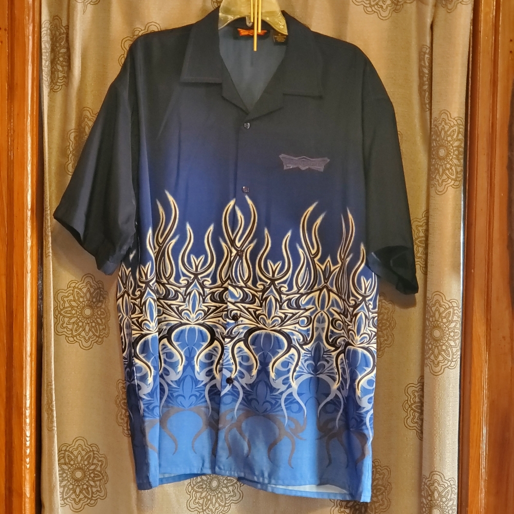 Vintage Men's Tribal Button-up Size XL